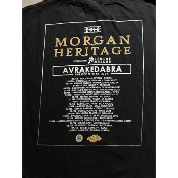 Morgan Heritage Avrakedabra 2018 Shirt Adult XL Black Short Sleeve Pullover Tee. - Picture 5 of 10